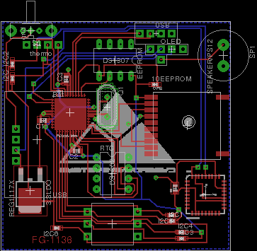 Completed board with cyberdyne logo